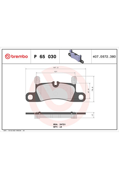 Brembo Set Placute Frana Frana Disc Porsche Cayenne