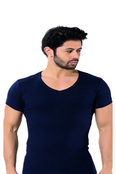 NightLove قميص داخلي رجالي من أوزتاش بياقة على شكل حرف V موديل 1062-A