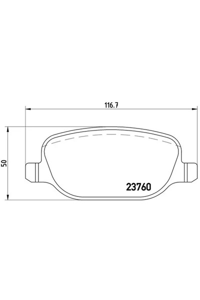 Brembo Комплект дискови спирачни накладки Alfa Romeo 159/Brera/Spider Lancia ...
