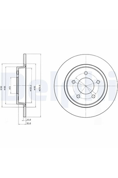 DELPHİ Disc Frana Mazda 3/5