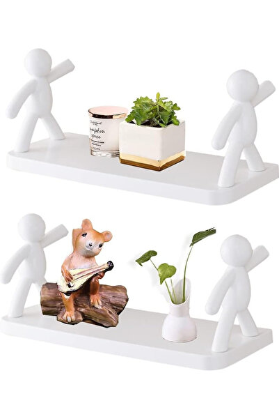 TechnoStation Kendinden Yapışkanlı İnsan Figürlü Şirin Askılık Mutfak Banyo Oyun Odası Çocuk Odası Askılık