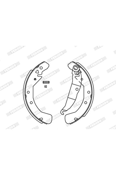 FERODO Set Saboti Frana Opel Astra F/Astra G/Vectra B Vauxhall Astra Model 3/...