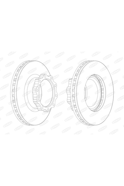 BERAL Дискови спирачки Man M 2000 L/M 2000 M/Tgm 1