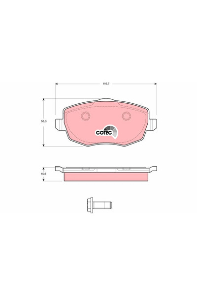 TRW Set Placute Frana Frana Disc Lancia Y