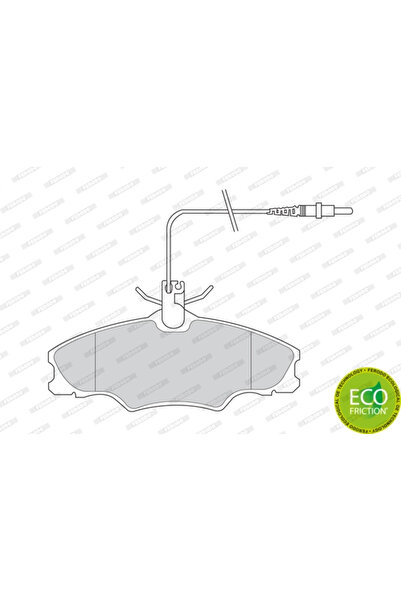 FERODO Комплект спирачни накладки за дискови спирачки Peugeot 406