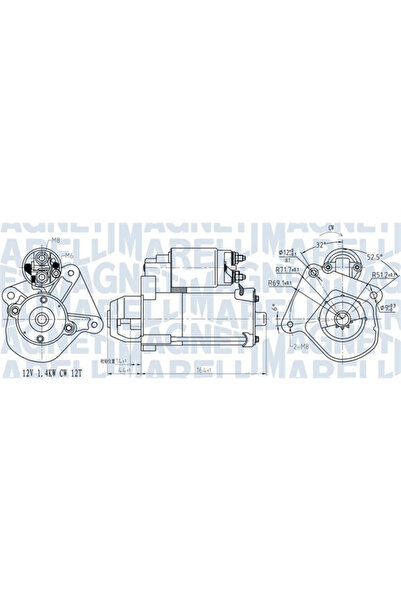 MAGNETI MARELLI Starter Ford B-Max/Ecosport/Fiesta 5 Mazda 2