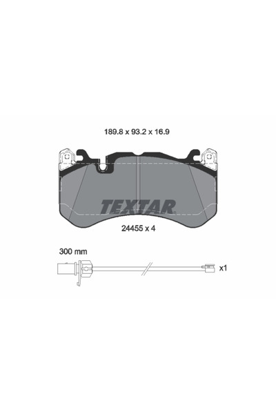 TEXTAR Set Placute Frana Frana Disc Audi A6 C6/A6 C7/A7