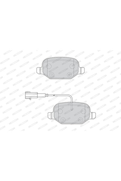 FERODO Brake Pad Set Disc Brake Alfa Romeo Mito Fiat Palio