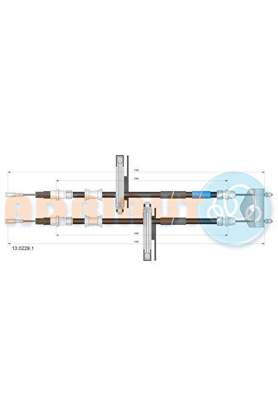 Adriauto Cablu Frana De Parcare Spate Dreapta Ford Focus 1