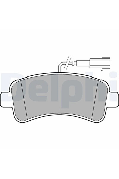 DELPHİ Комплект спирачни накладки за дискови спирачки Citroen Jumper 2 Bus/Ju...