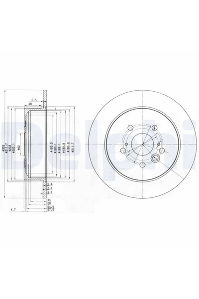 DELPHİ Disc Frana Chery Tiggo Toyota Rav 4 2