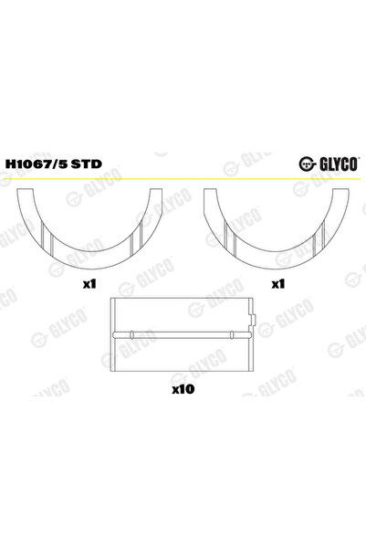 GLYCO Cuzineti Arbore Cotit Autobianchi Y10 Fiat Albea/Cinquecento/Palio
