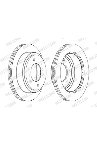 FERODO Brake Disc Mitsubishi Pajero 2/Pajero 3/Pajero 4