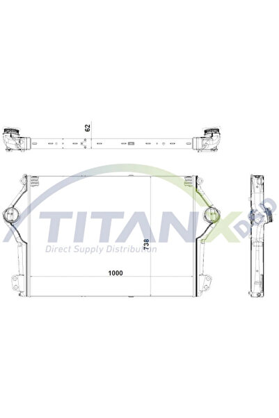 TitanX Intercooler Compresor Scania G 2/R 2/S