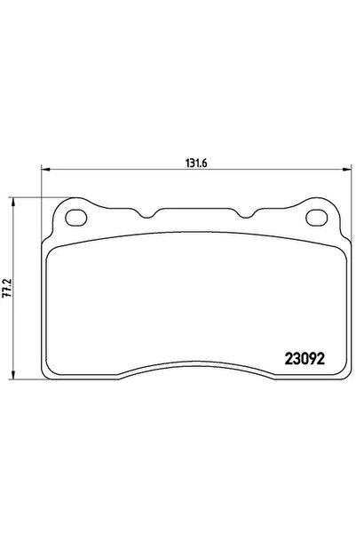 Brembo Set Placute Frana Frana Disc Renault Megane 3 Cupe Volvo S60 1/V70 2