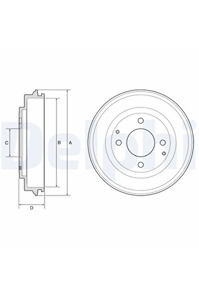 DELPHİ Пътна спирачка Citroen C-Zero Peugeot Ion