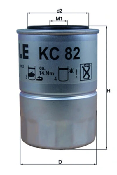 KNECHT Filtru Combustibil Bedford Midi Caroserie Daihatsu Charade 2/Charade 3...