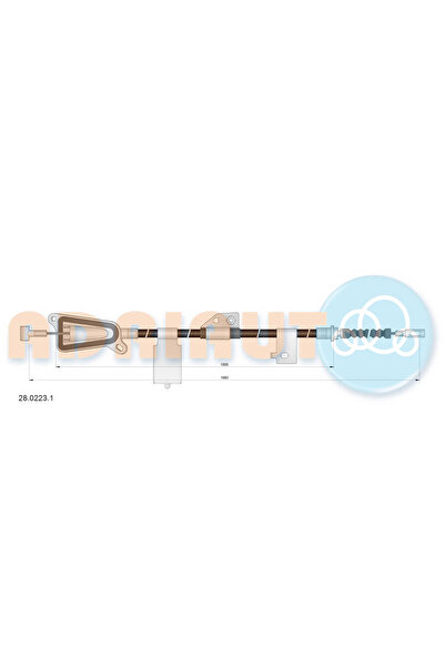 Adriauto Cablu Frana De Parcare Spate Stanga Nissan Almera Tino