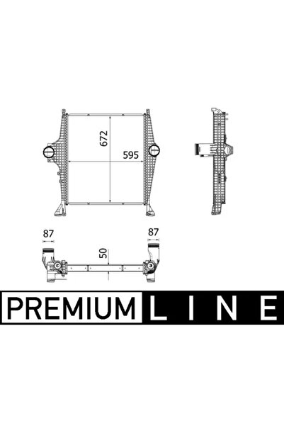 MAHLE Intercooler Compresor Mercedes-Benz Atego 3