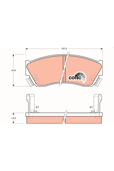 TRW Set Placute Frana Frana Disc Chevrolet Metro Holden Barina