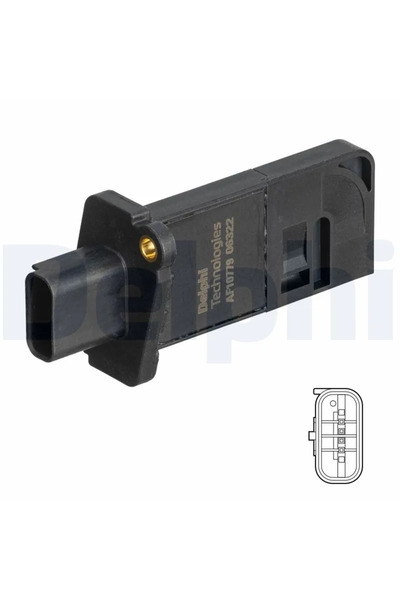 DELPHİ Датчик за въздушен поток Ford Focus 4/Kuga 3/Puma