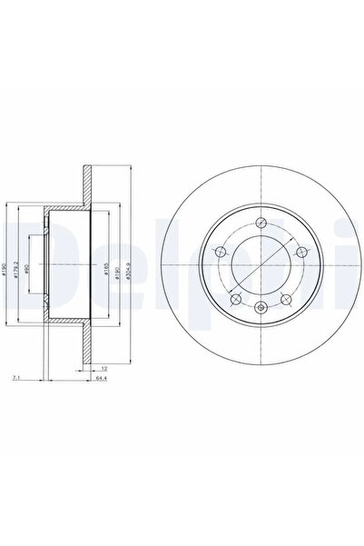 DELPHİ Спирачен диск Nissan NV400 Bus/NV400 Body/NV400 Platform/Chassis Opel ...