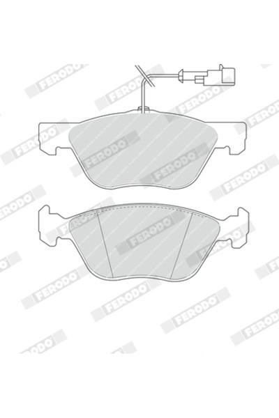 FERODO Brake Pad Set Disc Brake Alfa Romeo 145/146/155 Fiat Bravo 1/Coupe/Marea