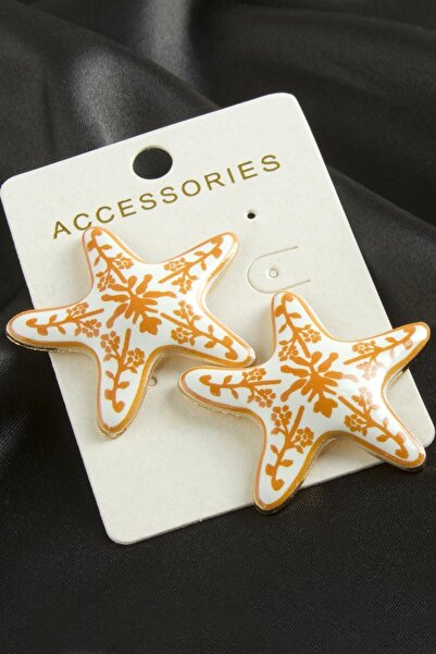 Ronanna Star Enamel Earrings