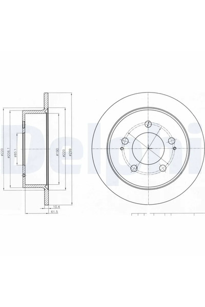 DELPHİ Disc Frana Ssangyong Actyon 1/Actyon Sports 1/Actyon Sports 2
