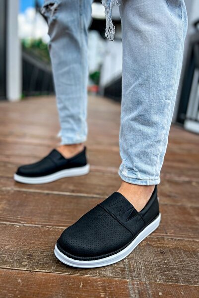 Zerenyus Brecon Laceless Daily Men's Casual Shoes Black