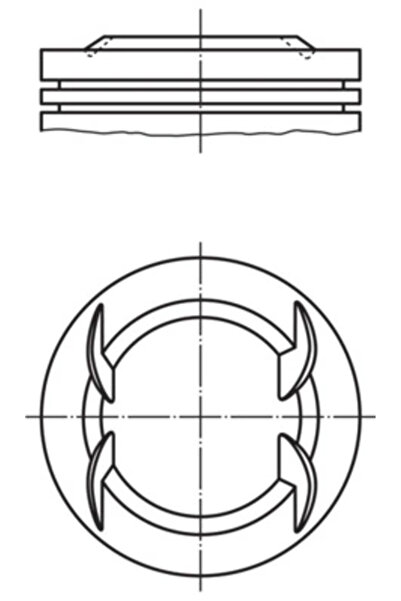 MAHLE Piston Buick (Sgm) Excelle Chevrolet Aveo/Cruze/Trax