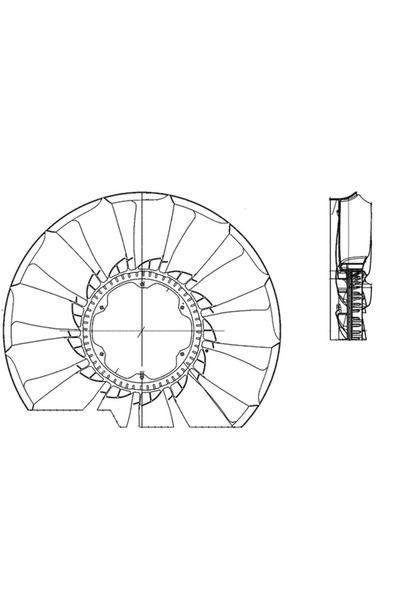 MAHLE Paleta Ventilator Racire Motor Mercedes-Benz Actros MP4 / MP5