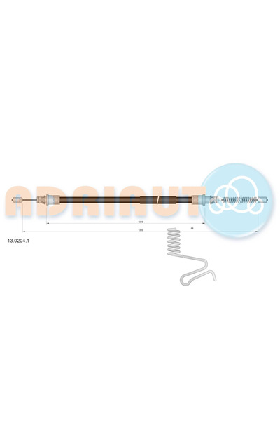 Adriauto Rear Right Parking Brake Cable Ford Transit Platform / Chassis