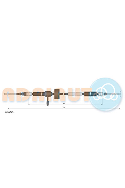 Adriauto Cablu Frana De Parcare Spate Stanga Alfa Romeo 156/Gt