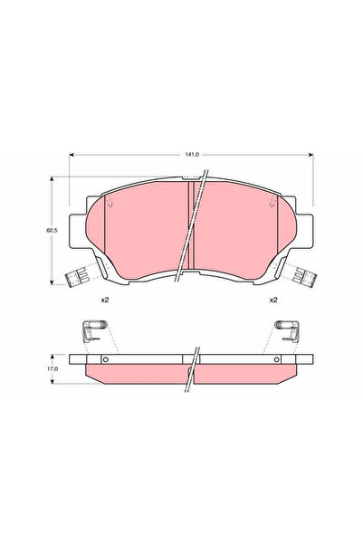 TRW Set Placute Frana Frana Disc Holden Apollo Lexus Es/Ls/Sc Cupe
