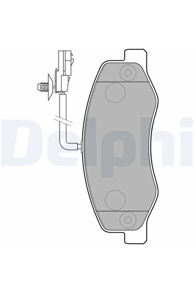 DELPHİ Комплект спирачни накладки за дискови спирачки Nissan NV400 Body/NV400...
