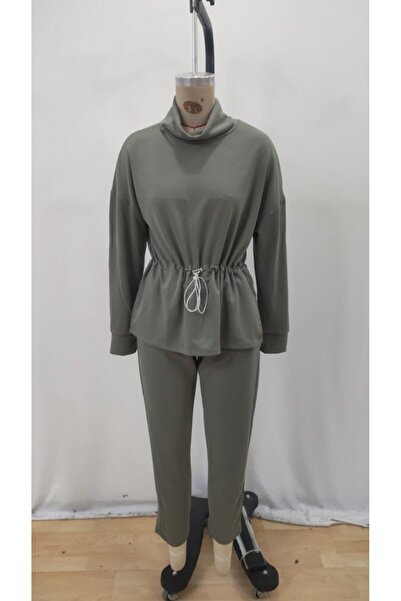 DOGUTREND Women's Long Sleeve Turtleneck Modal Blouse and Pants Two-Piece Set...