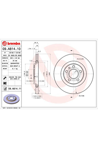 Brembo Disc Frana Audi A4 B6/A4 B7