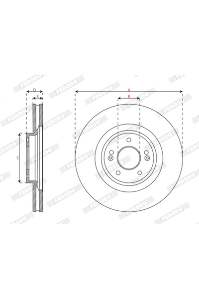 FERODO Disc Brake Hyundai Santa Fe 4 Kia ​​Sorento 3