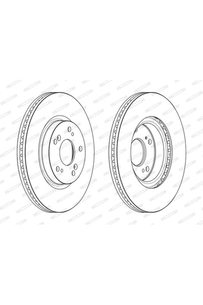 FERODO Honda Civic 10/Civic 9/Hr-5 Brake Disc