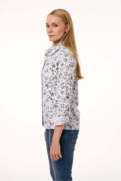 Galvanni Women's Shirt - Enar Khaki Multi