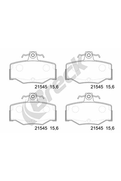 BRECK Set Placute Frana Frana Disc Nissan Almera 2/Almera Tino/Primera