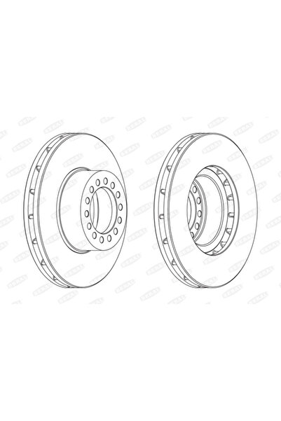 BERAL Спирачен диск Iveco Eurocargo 1-3/Eurocargo 4/Eurocargo 5