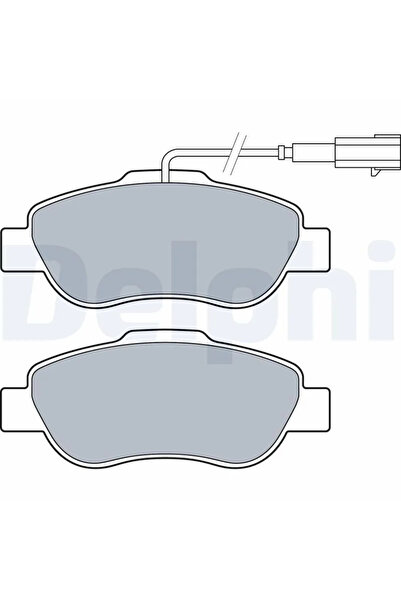 DELPHİ Комплект спирачни накладки за дискови спирачки Fiat 500/Panda Ford Ka