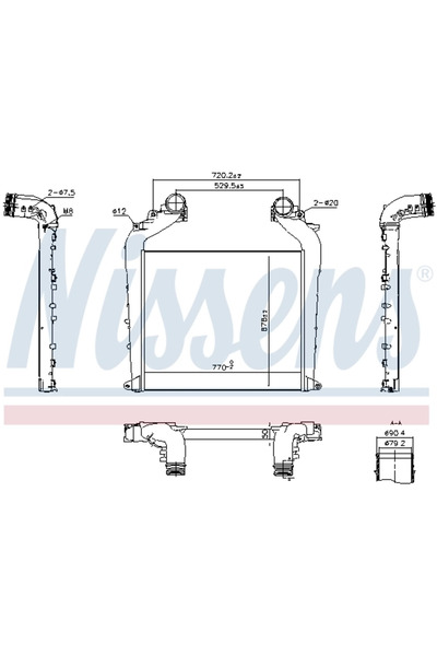 Nissens Intercooler Compresor Man Tgs 1/Tgs 2/Tgx 1