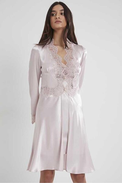 Pierre Cardin 6'lı Pudra Midi Gecelik Sabahlık Set 6335