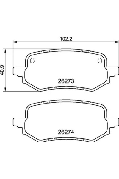 Brembo Комплект спирачни накладки Ford Puma дискови спирачки