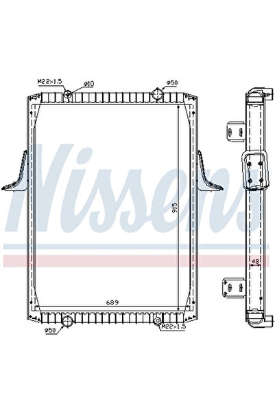 Nissens Radiator Racire Motor Renault Trucks Kerax/Premium