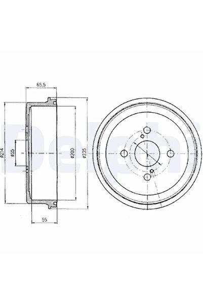 DELPHİ Tambur Frana Toyota Corolla/Sprinter Carib