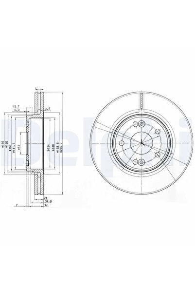 DELPHİ Disc Frana Renault Laguna 2